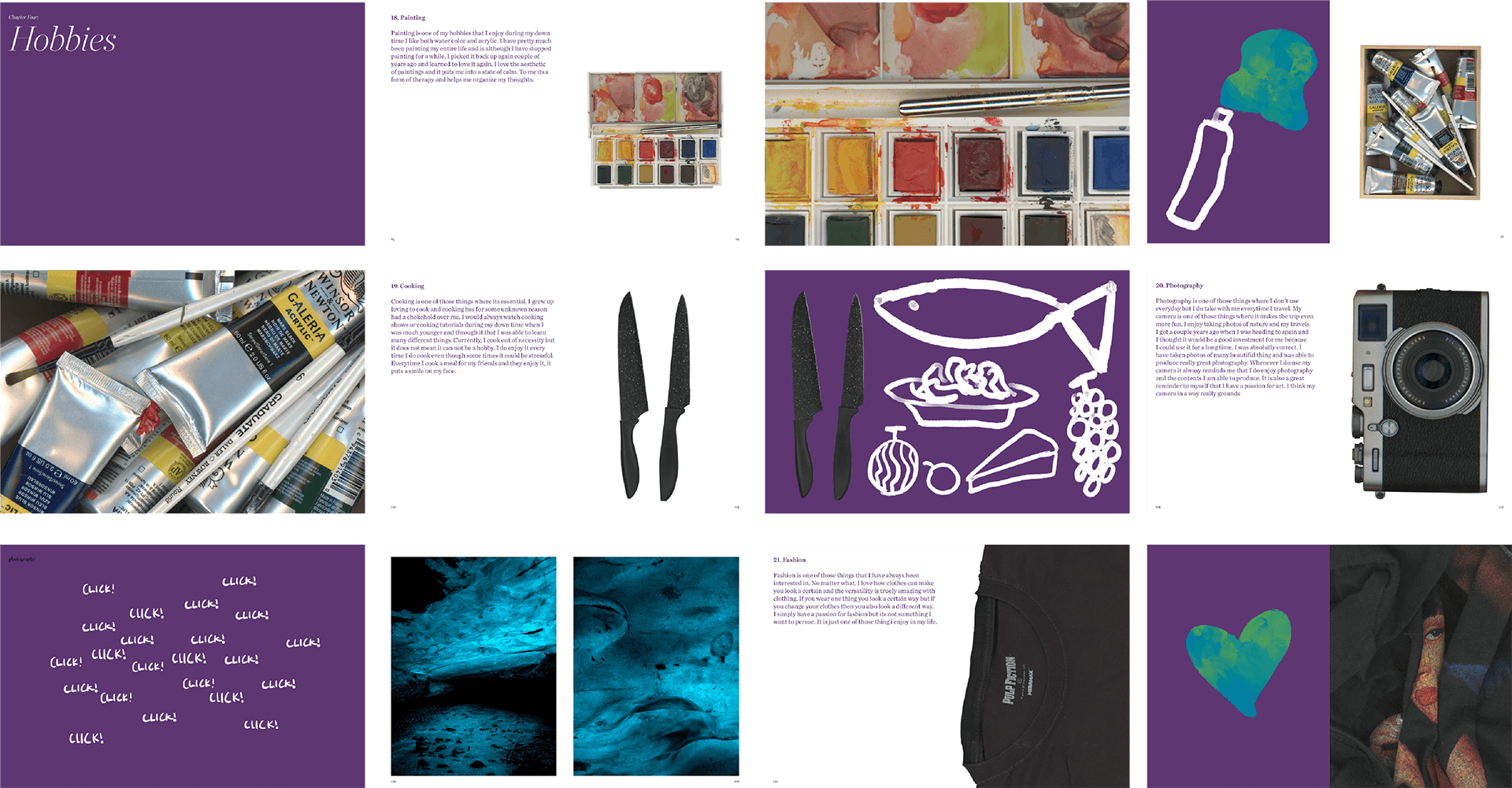 Spread of a section of my publication