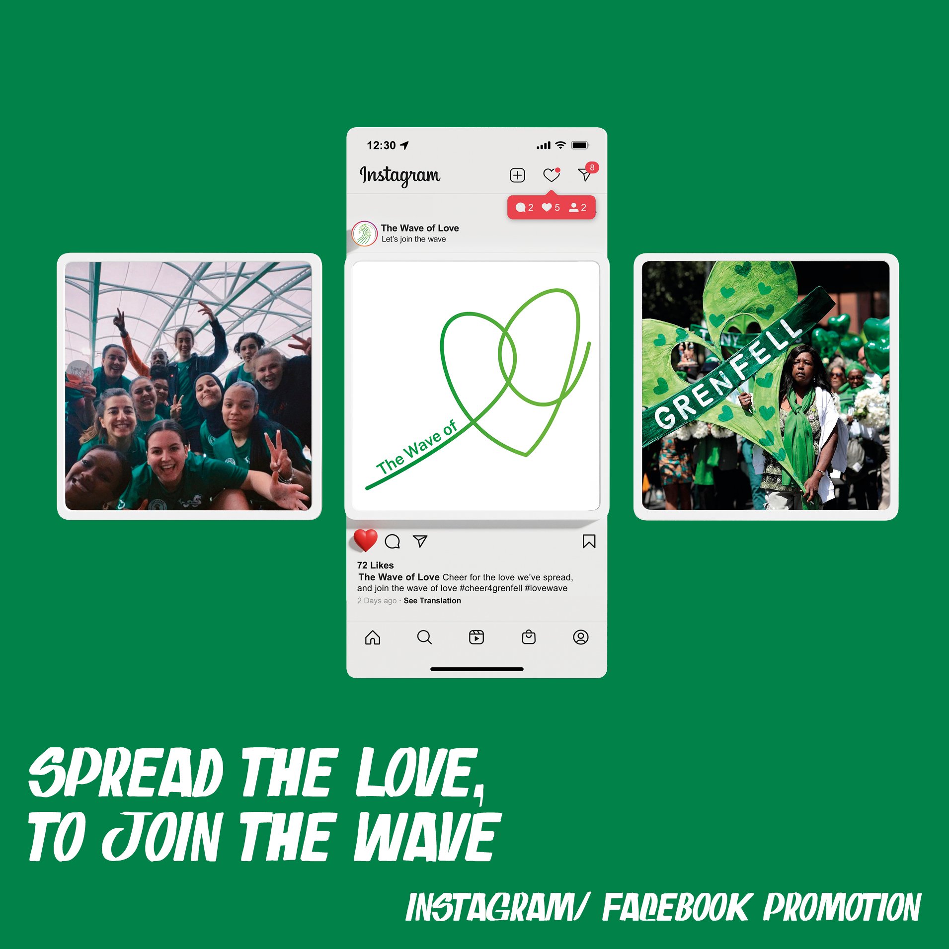 Grenfell Athletic FC X LCC: The Wave of Love
