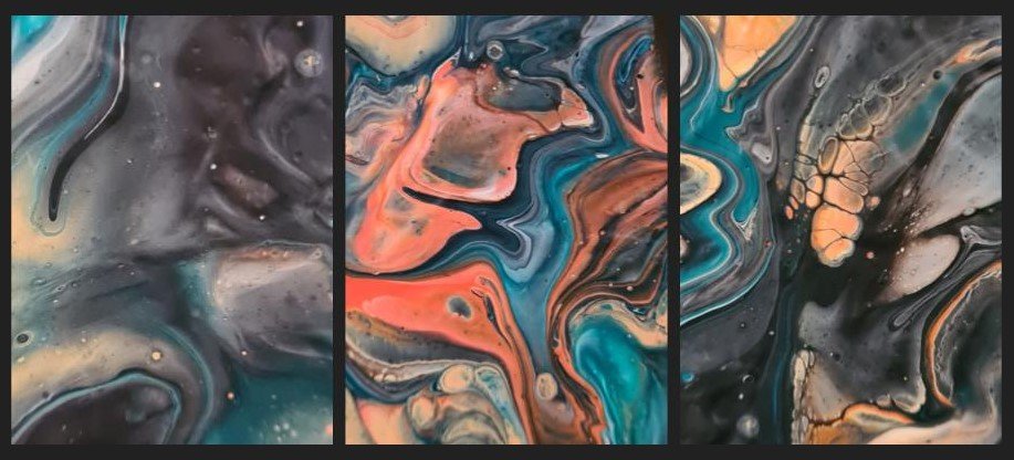 Close Ups of Dutch Pour Piece