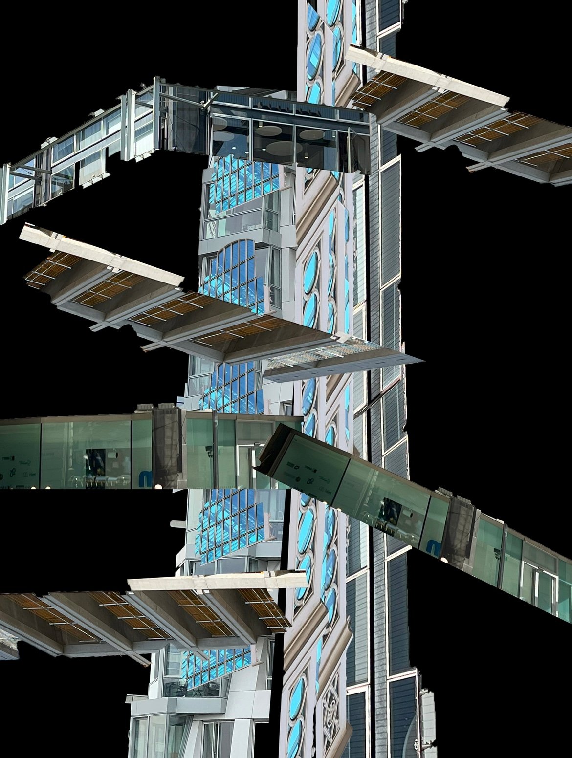 This is one of the broken landscapes images, the pieces came from my photography.