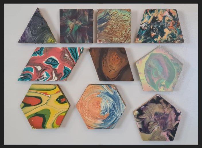 All 10 Acrylic Pour Finals