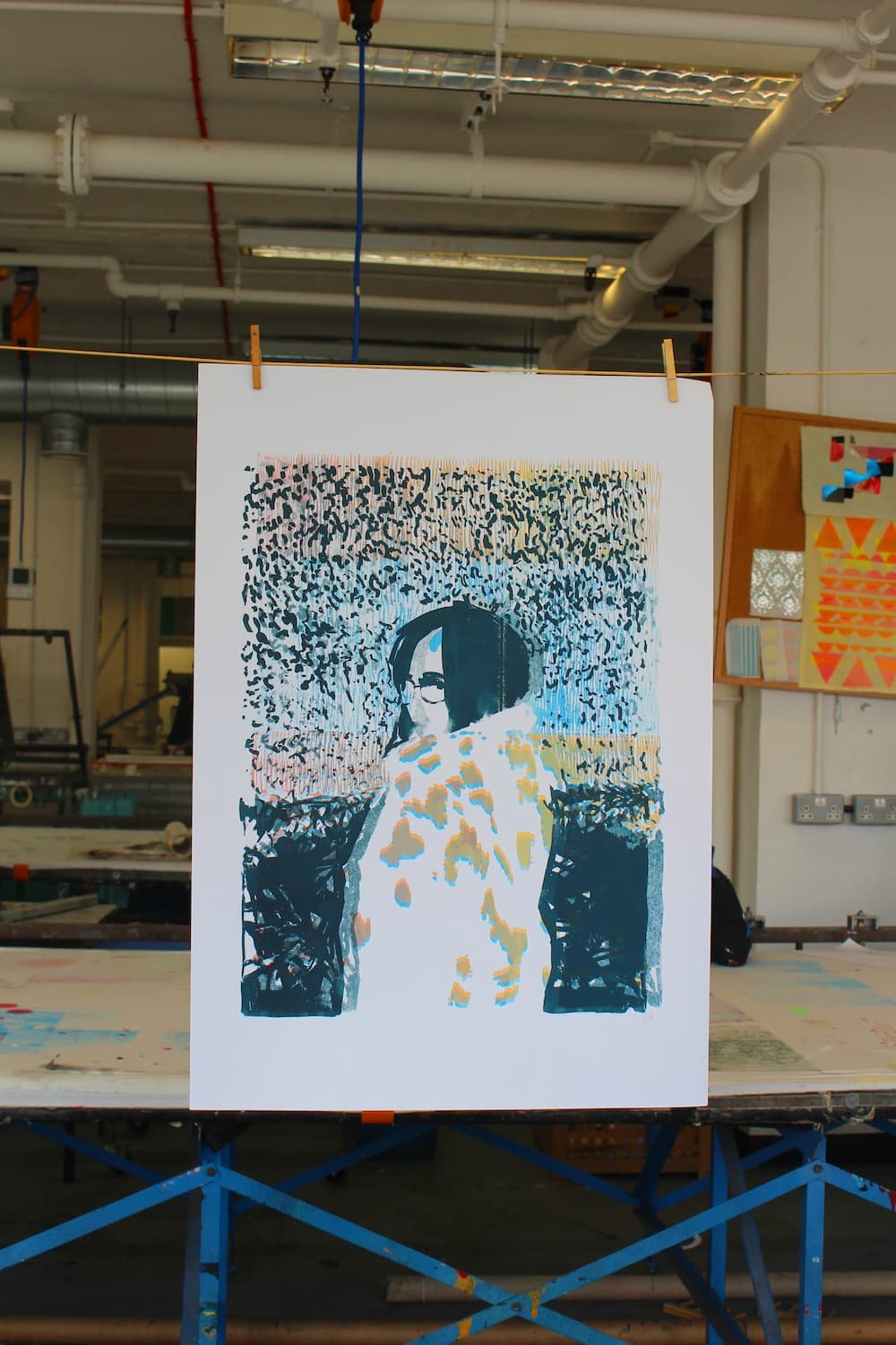 Looking back 
2023 
Screen print