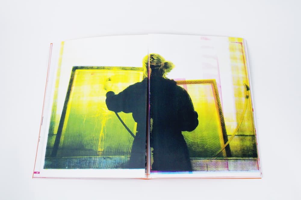 Screen printed spread.