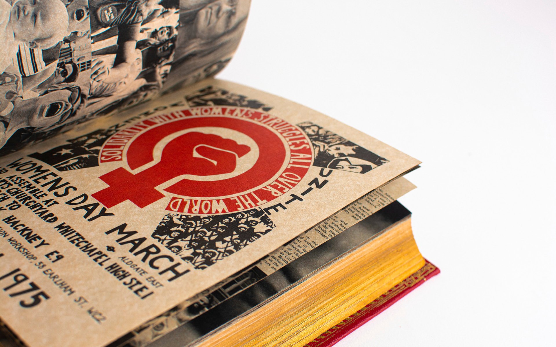 A look inside The Feminist Bible by Emma Vukman 2023.