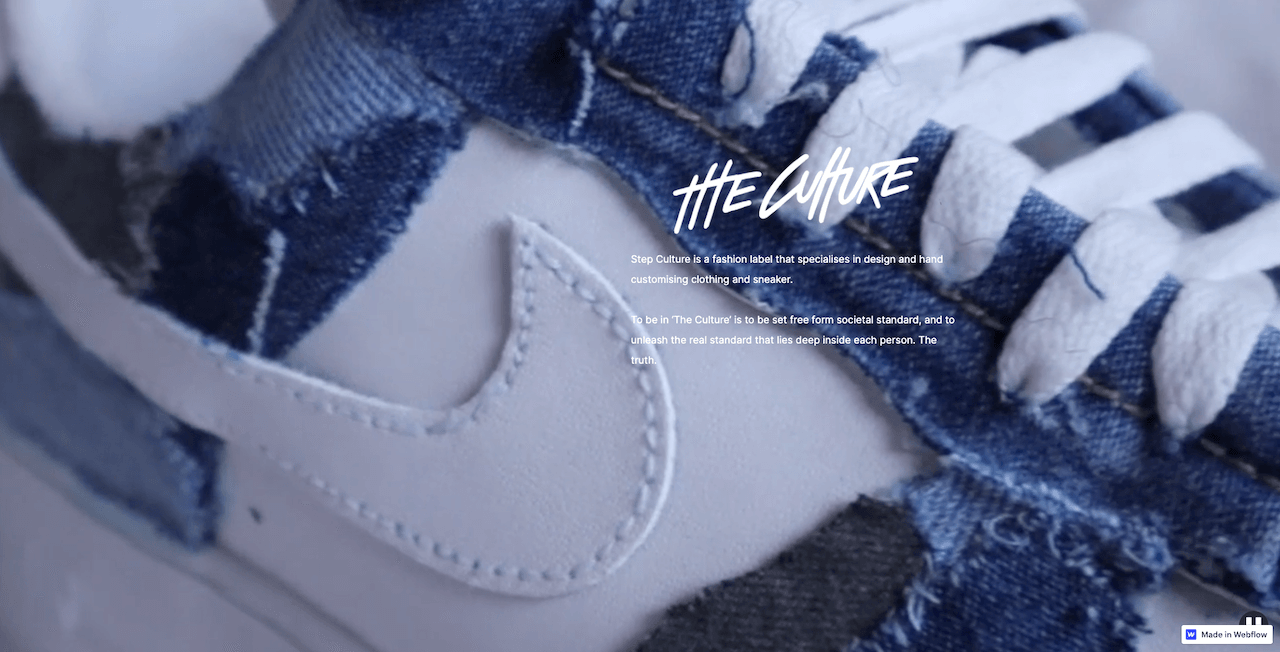 About page, describing who Step Culture are and what they do.