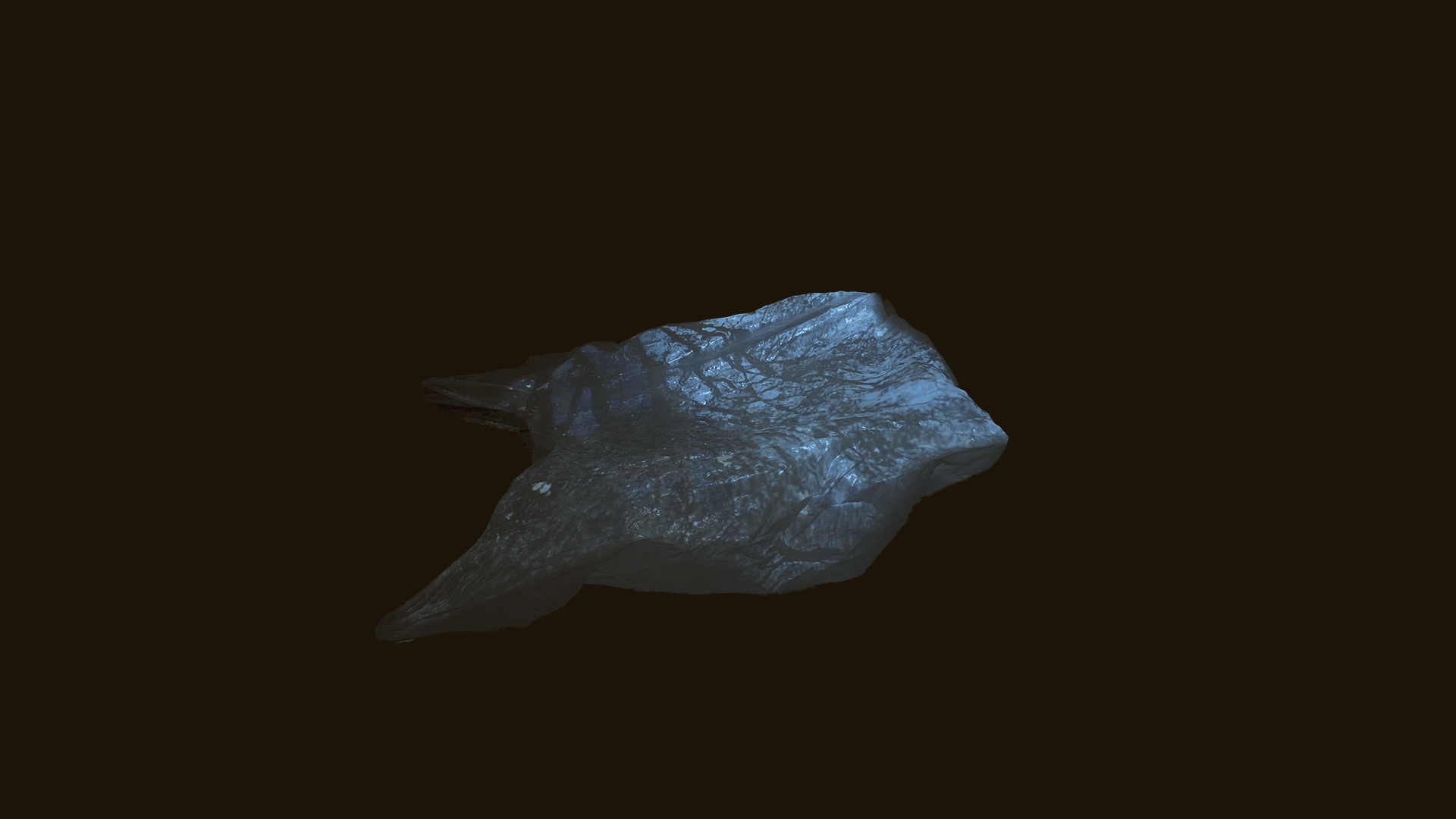 Projection on a plastic bag