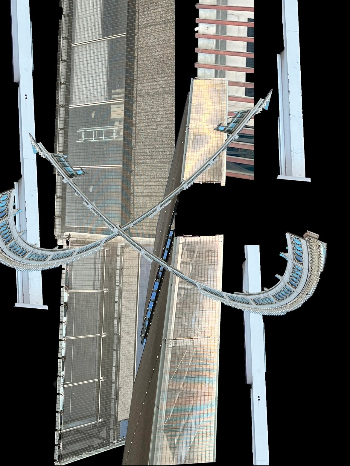 This is one of the broken landscapes images, the pieces came from my photography.