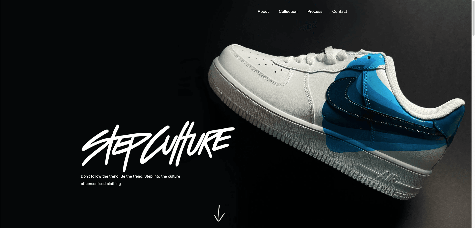 Step Culture homepage. 