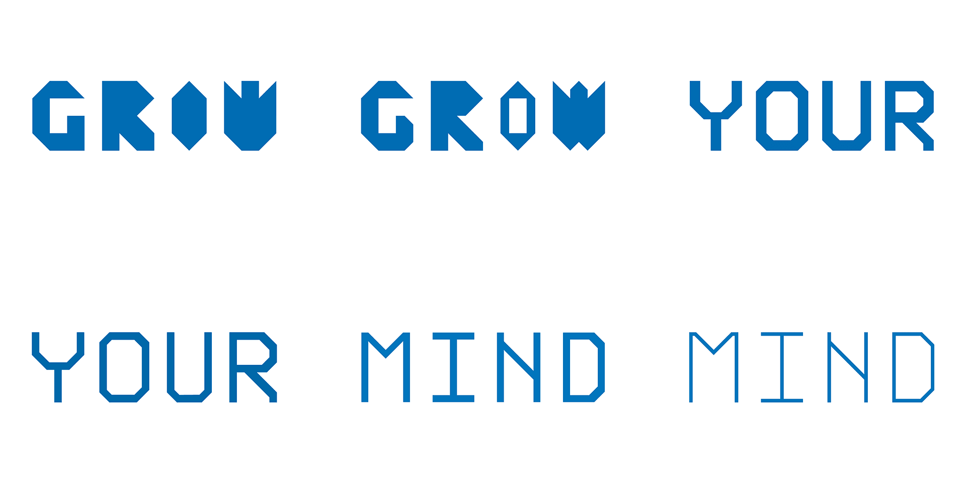 Alongside the text, the focus was to have each frame have its own designed typeface to match the theme of the pictures.