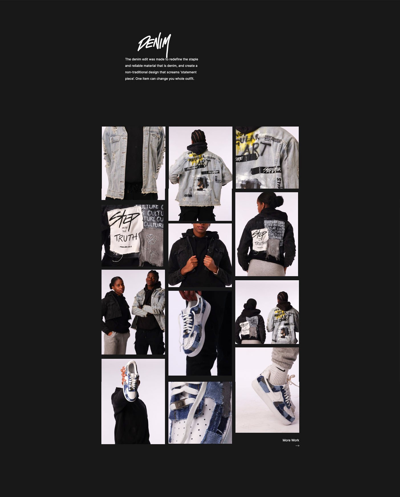 “Denim collection” – work made by Step Culture. 