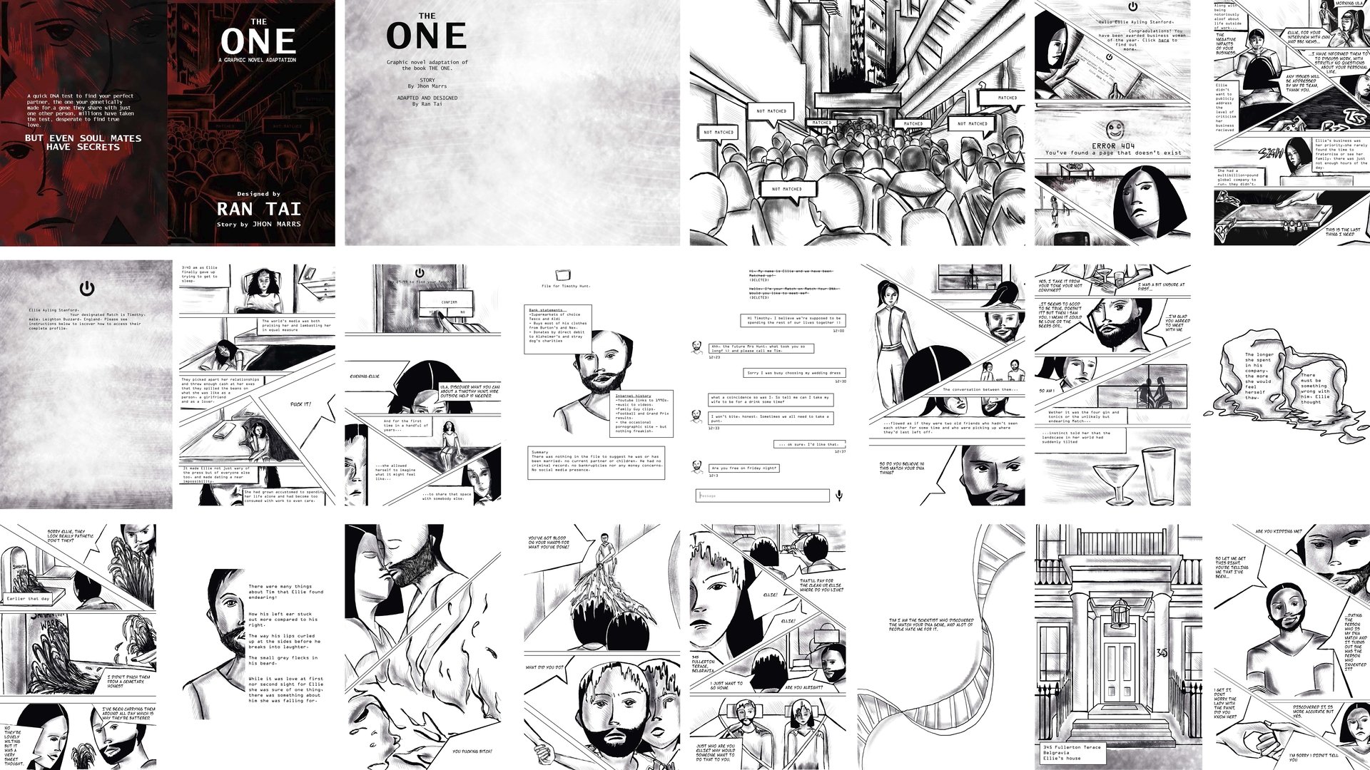 Pages from the graphic novel